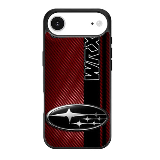 Subaru WRX Logo On A Field Of Simulated Red Two iPhone Air Case