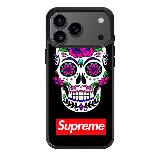 Sugar Skull Black iPhone 17 Pro Max Case