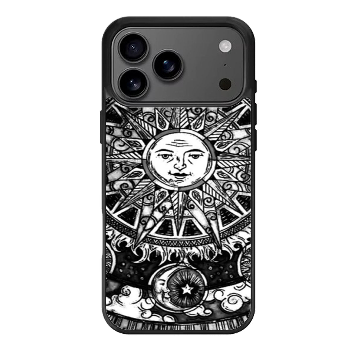 Sun and Moon Black White iPhone 17 Pro Max Case