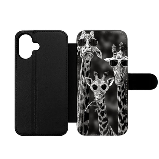 Sunglasses Giraffes Wallet iPhone Case