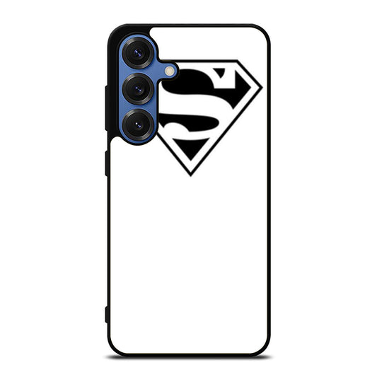 Superman Black White Logo Samsung S25 Ultra Case