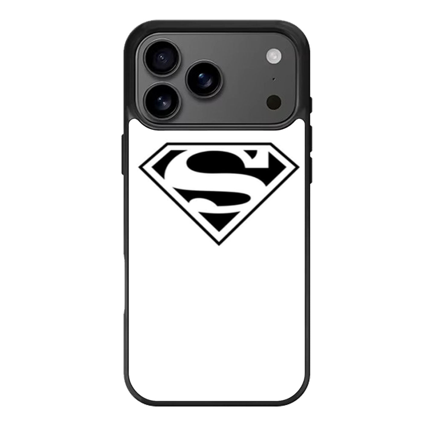 Superman Black White Logo iPhone 17 Pro Max Case