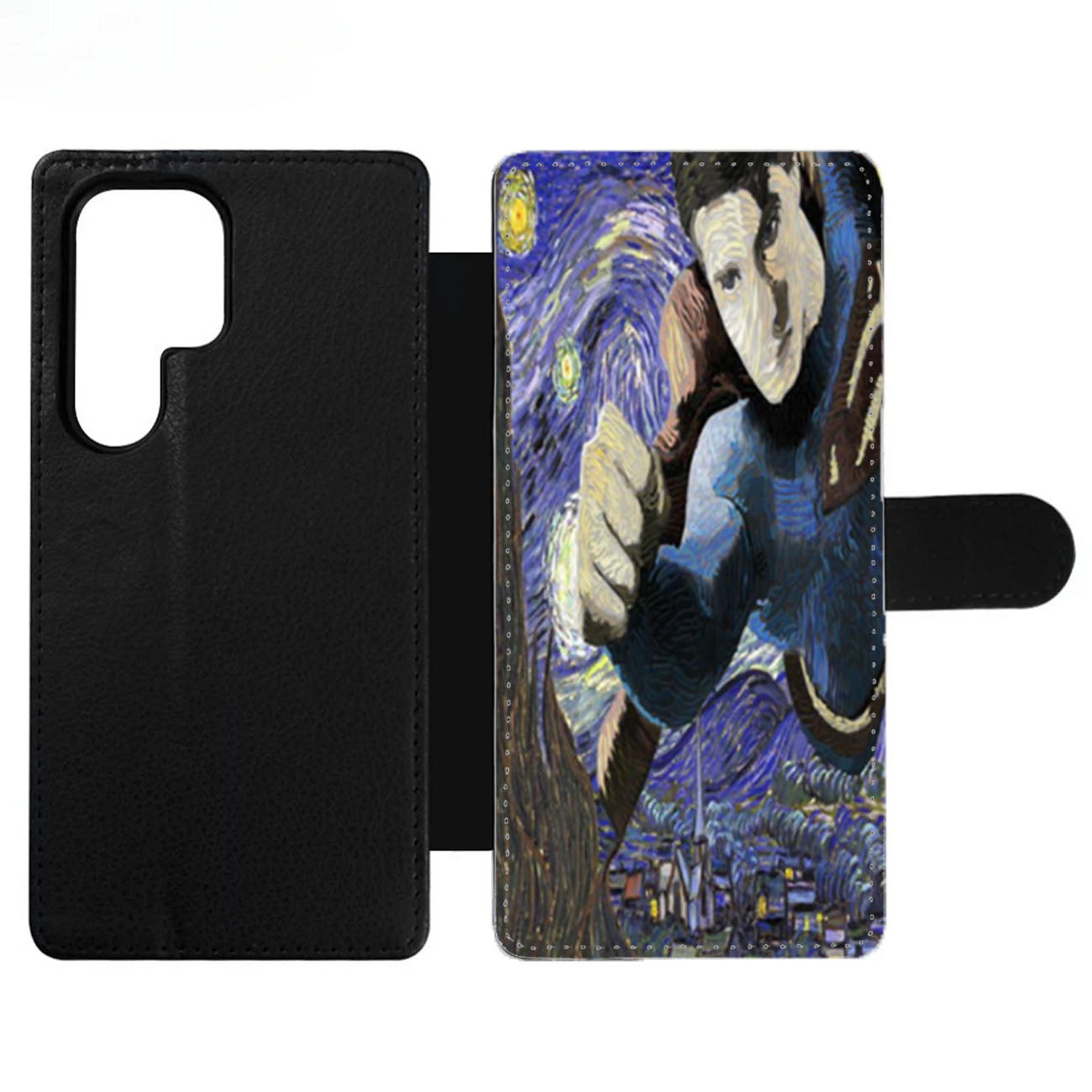 Superman Flying Starry Night Wallet Samsung Case
