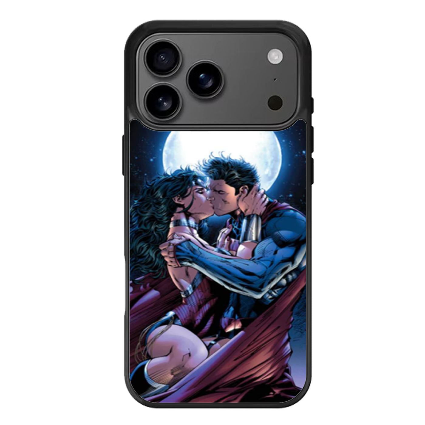 Superman Wonder Woman Kiss iPhone 17 Pro Max Case