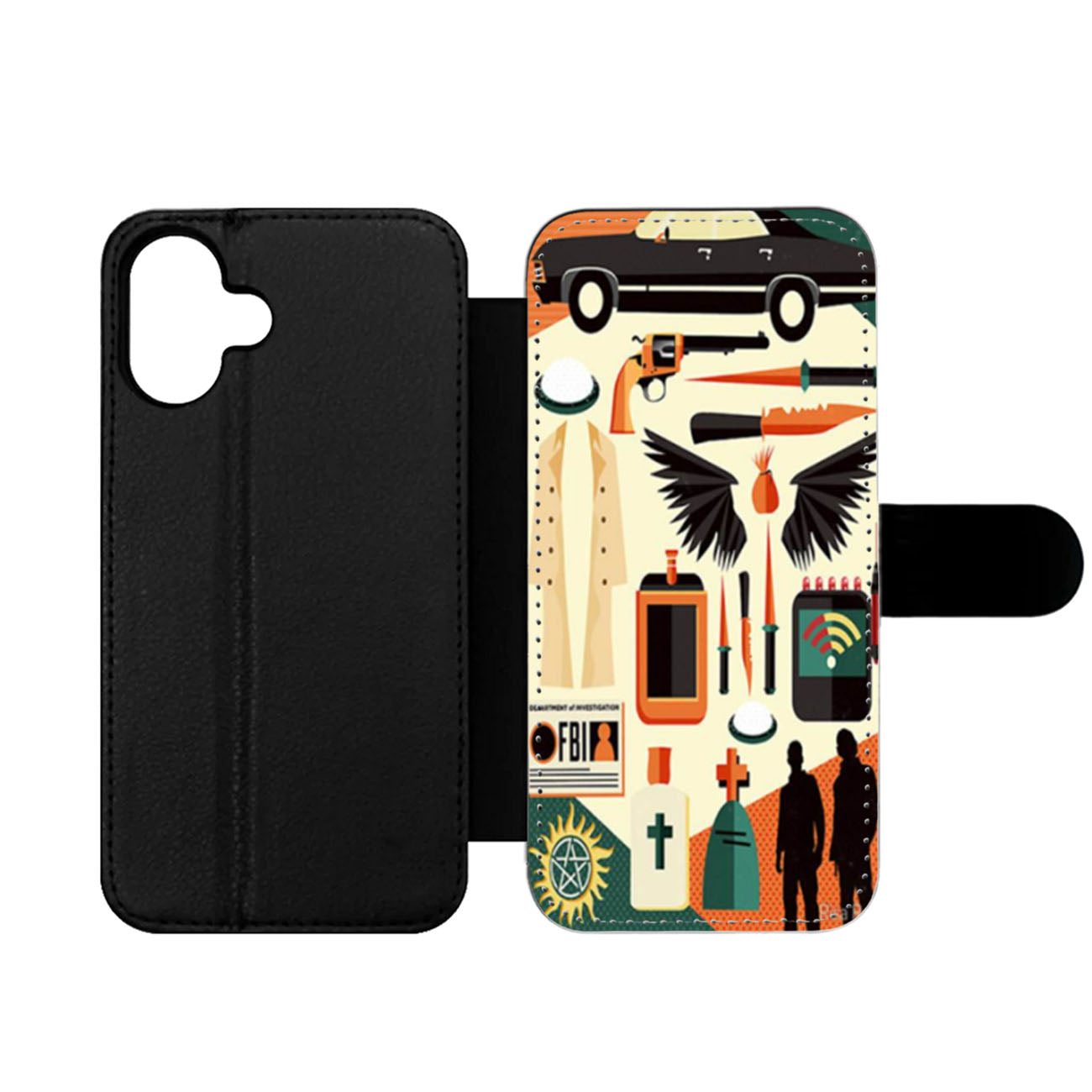Supernatural Collage Wallet iPhone Case