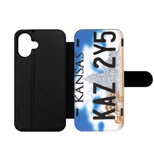 Supernatural Impala Kaz 2Y5 License Plate Wallet iPhone Case