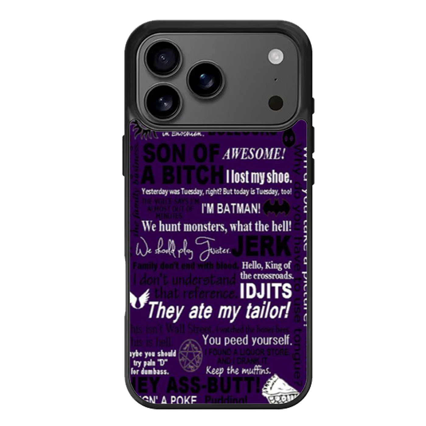 Supernatural Quote Wording Art iPhone 17 Pro Max Case