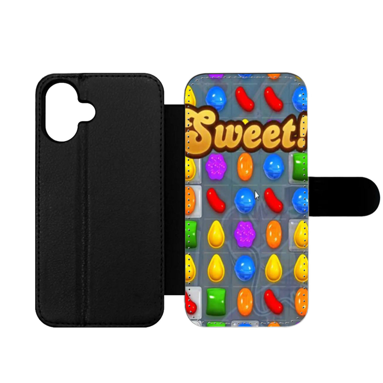 Sweet Candy Crush Game Wallet iPhone Case