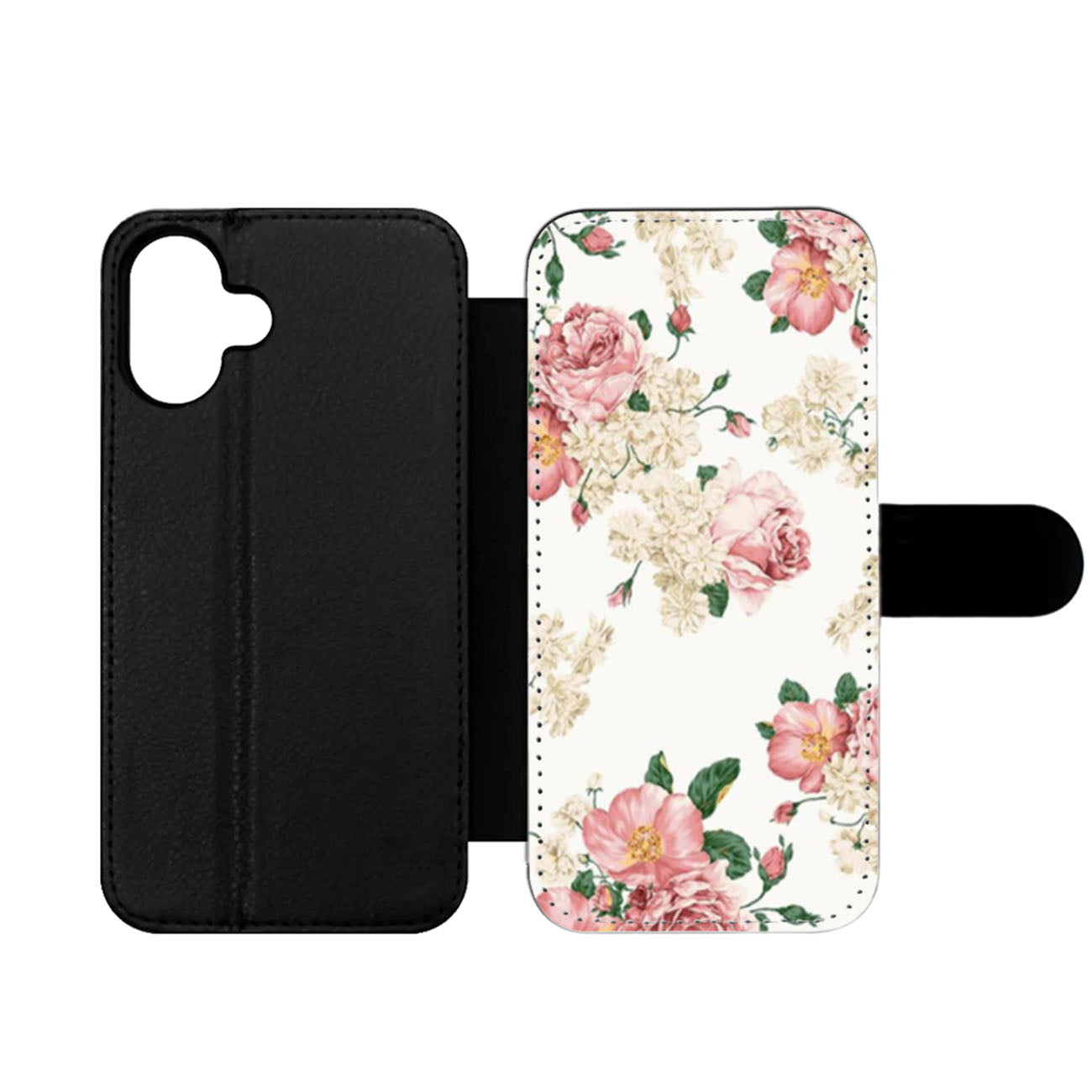 Sweet Flowers Patterns Wallet iPhone Case