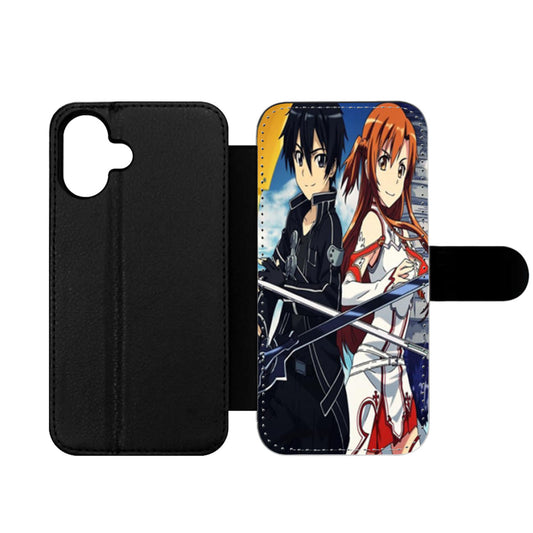 Sword Art Online Kirito Asuna Wallet iPhone Case