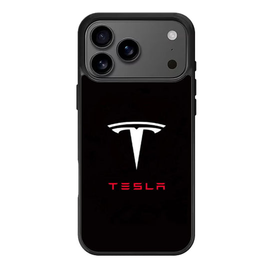 TESLA MOTORS LOGO TWO iPhone 17 Pro Max Case