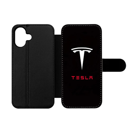 TESLA MOTORS LOGO TWO Wallet iPhone Case