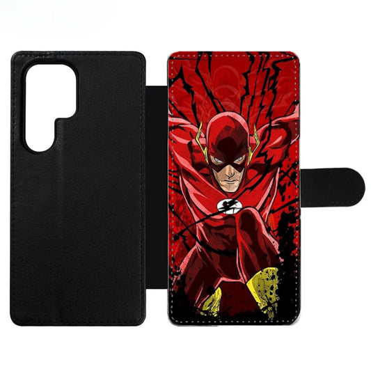 THE FLASH CARTOON DC COMIC Wallet Samsung Case