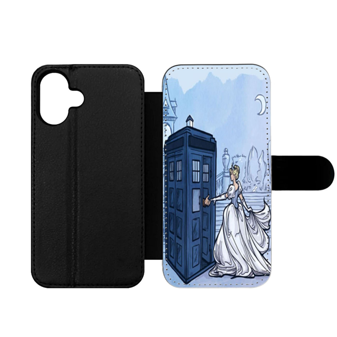 Tardis Cinderella Disney Princess Wallet iPhone Case
