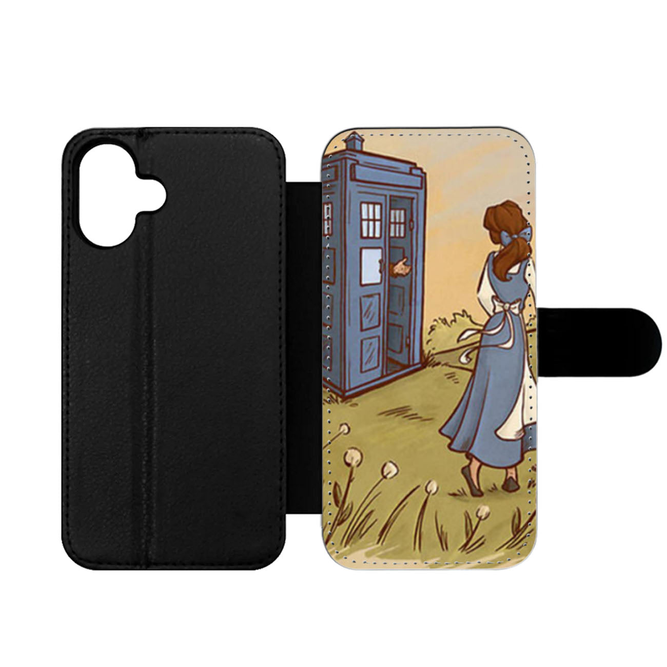 Tardis Disney Princess Wallet iPhone Case