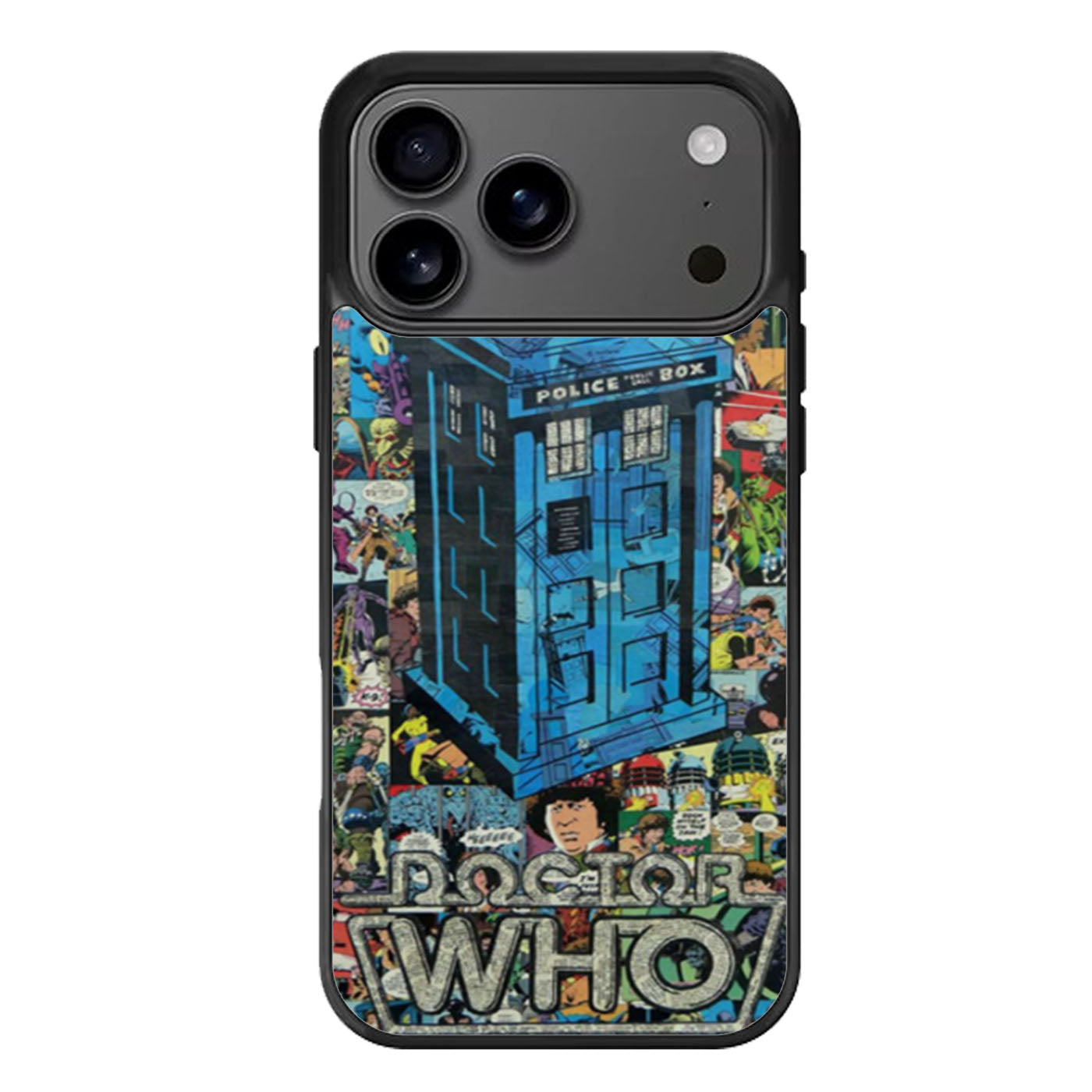 Tardis Doctor Who Comic Book iPhone 17 Pro Max Case
