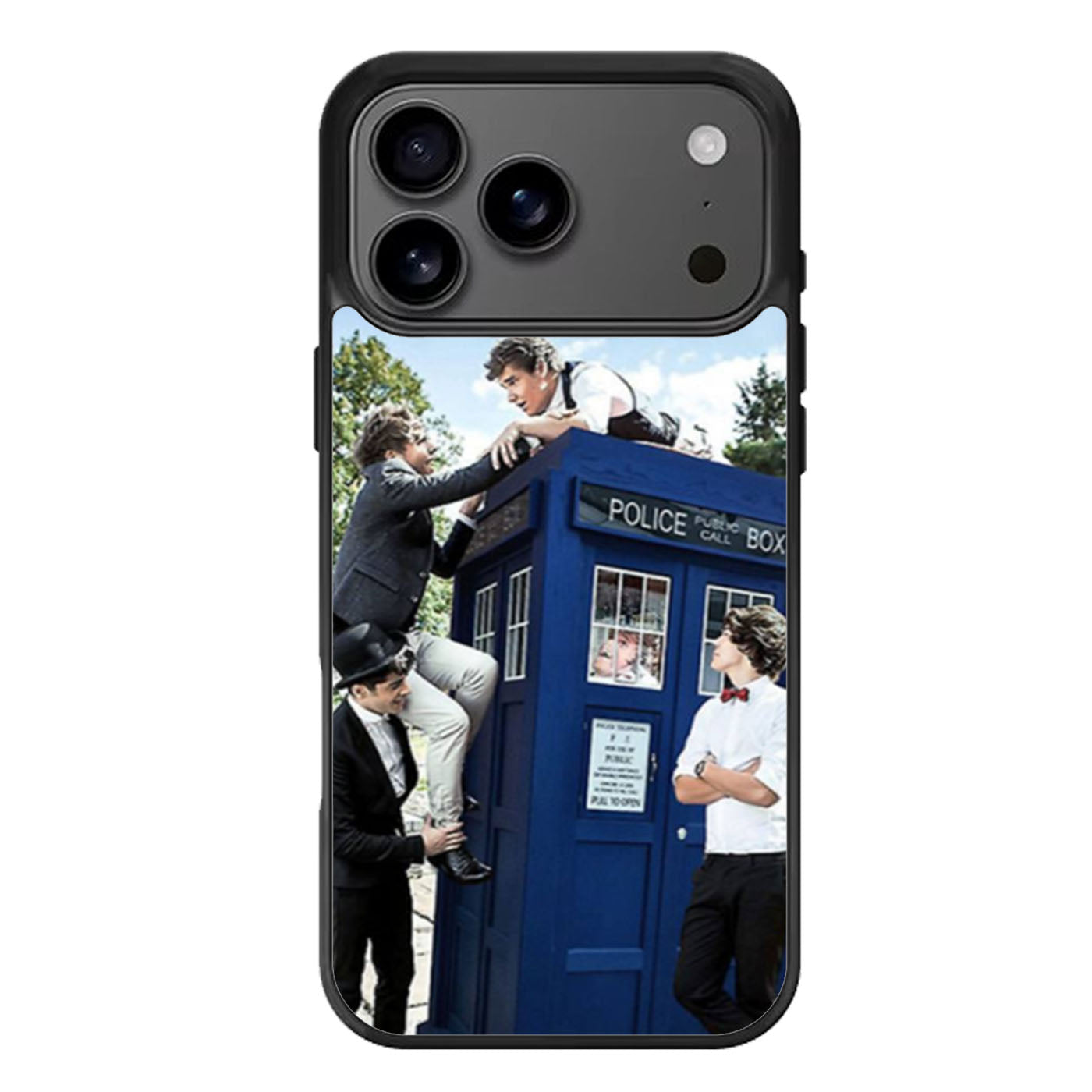 Tardis Doctor Who One Direction iPhone 17 Pro Max Case
