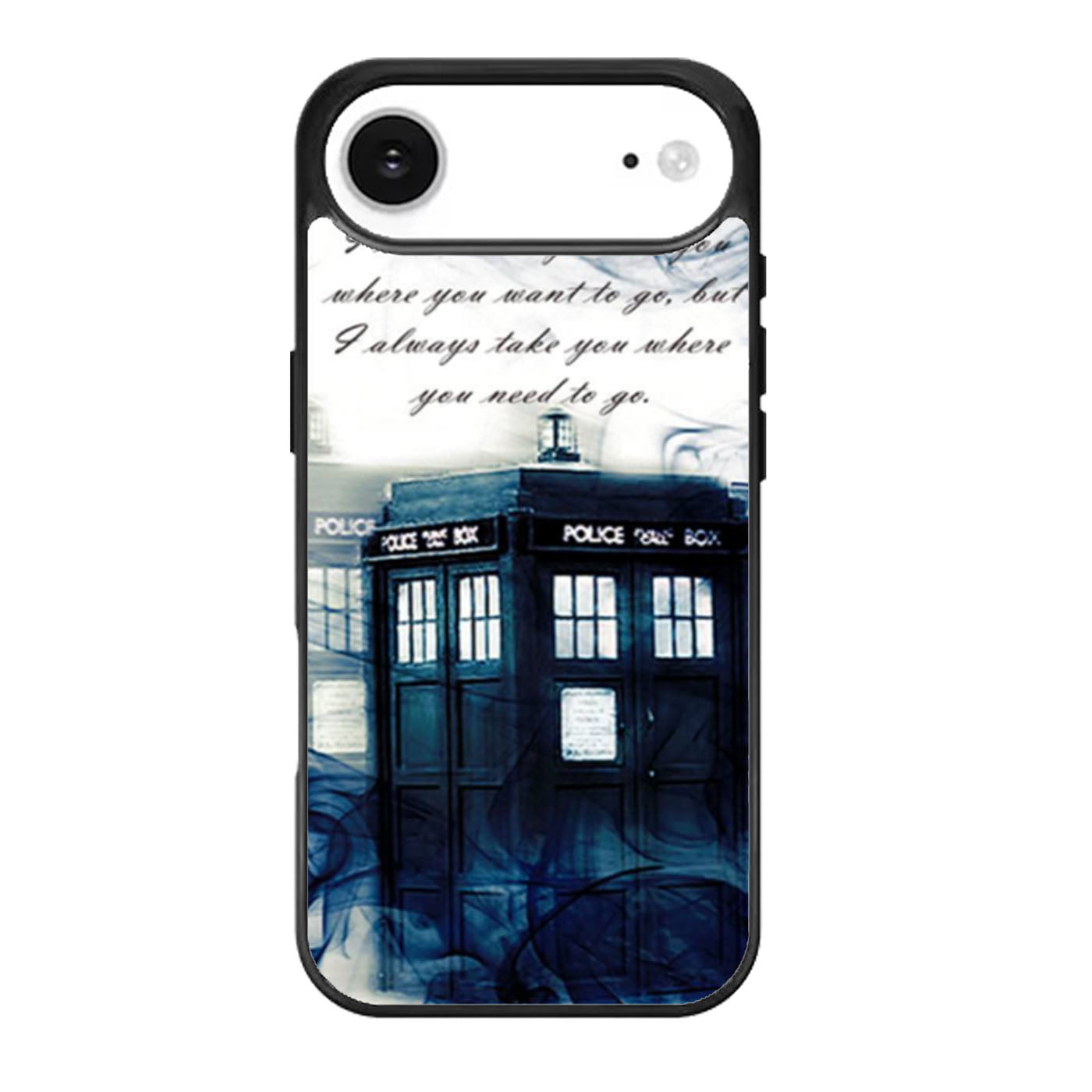 Tardis Doctor Who Smoke Quotes iPhone Air Case