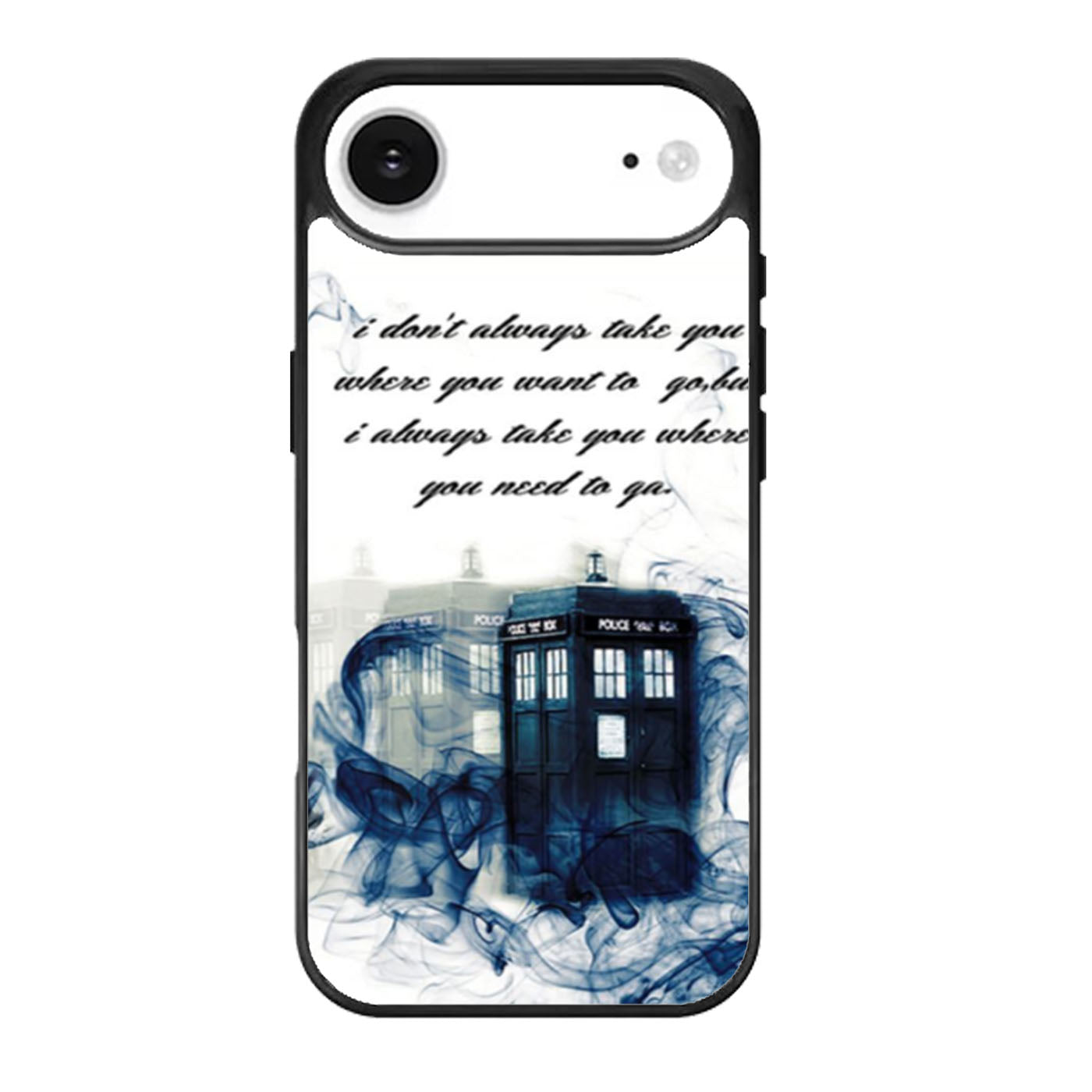 Tardis Doctor Who Smoke Quotes Art iPhone Air Case