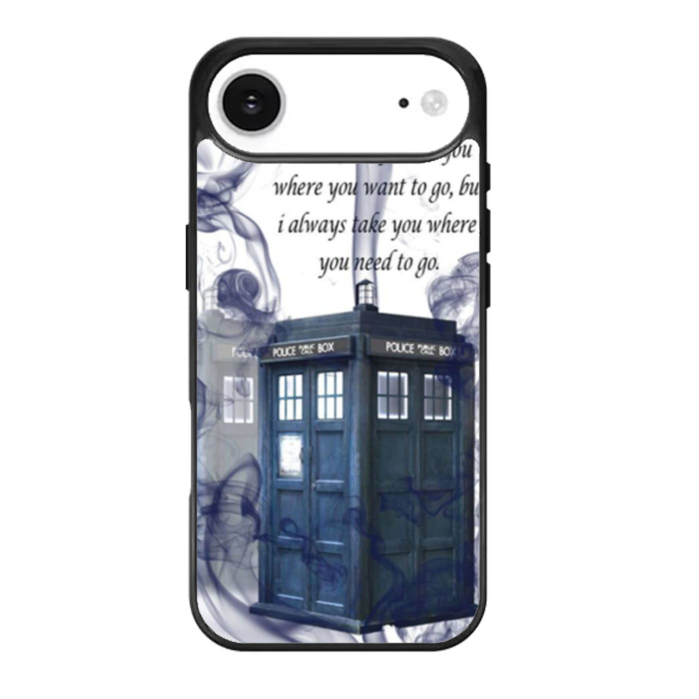 Tardis Doctor Who Smoke Quotes Cover iPhone Air Case