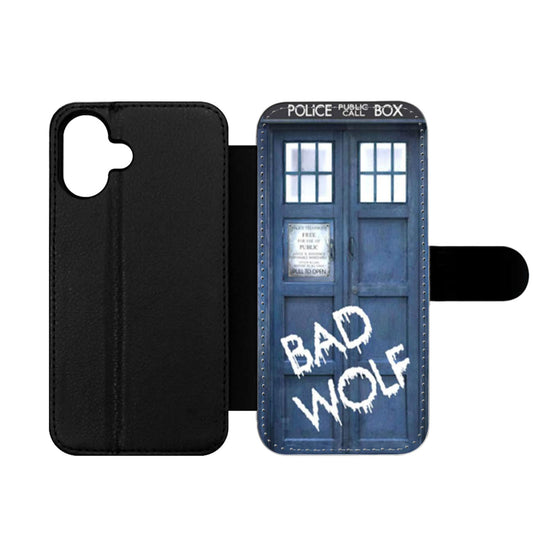 Tardis Dr Who Bad Wolf Wallet iPhone Case
