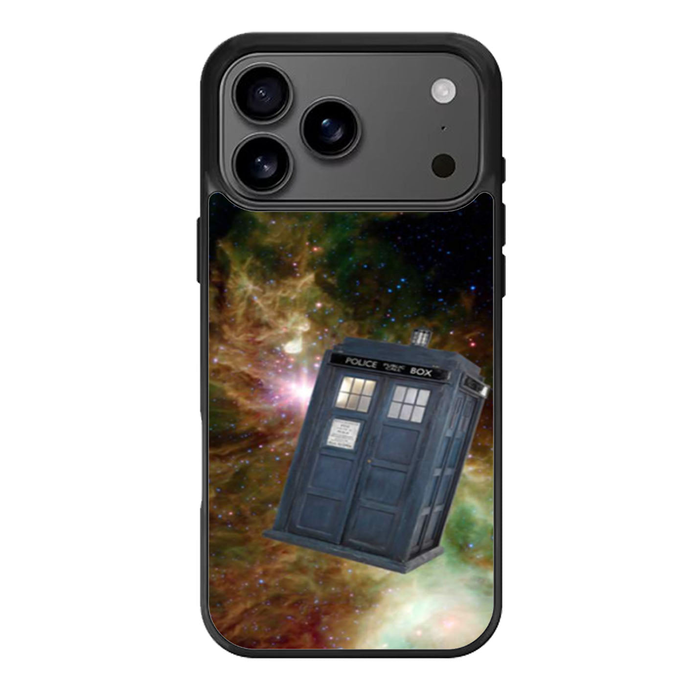Tardis Dr Who In Galaxy Space iPhone 17 Pro Max Case