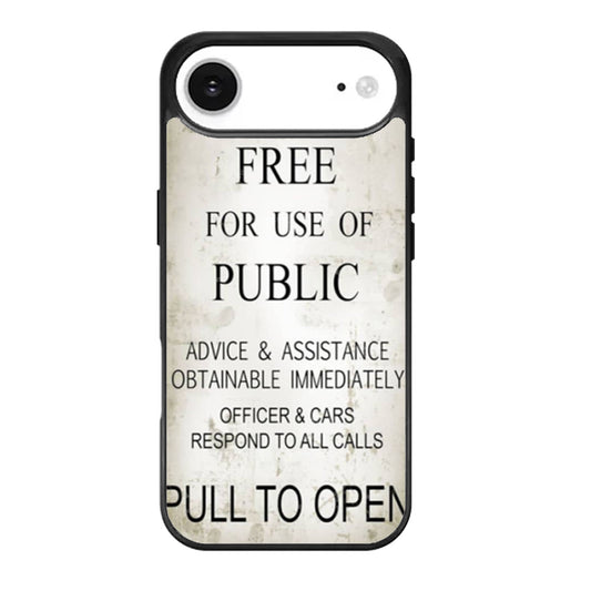 Tardis Sign iPhone Air Case