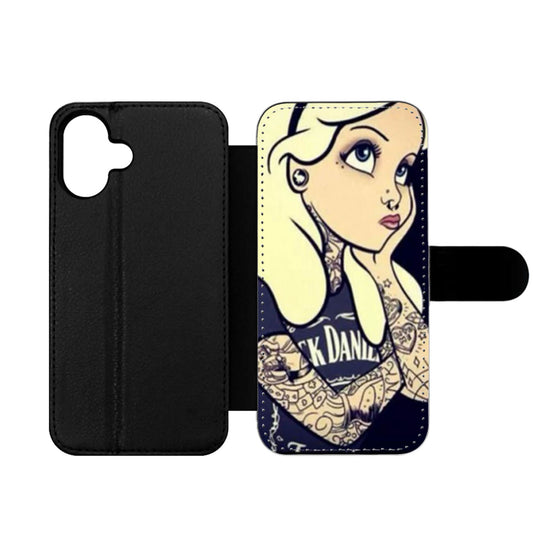 Tattoo Alice In Wonderland Wallet iPhone Case