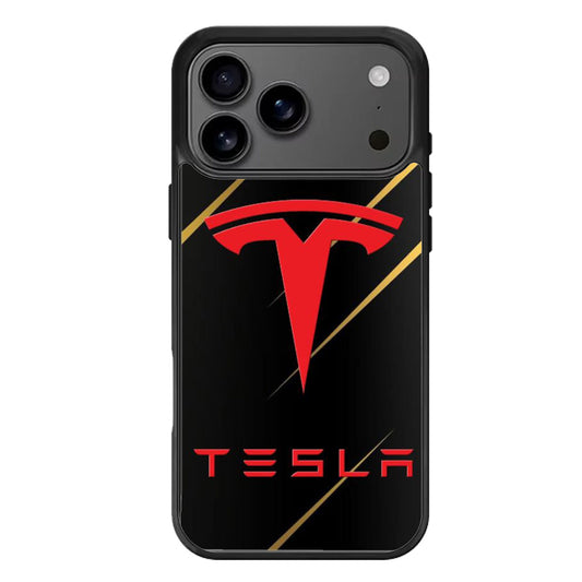 Tesla Black Metallic iPhone 17 Pro Max Case