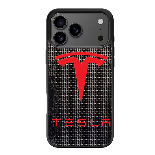 Tesla Metal Texture iPhone 17 Pro Max Case