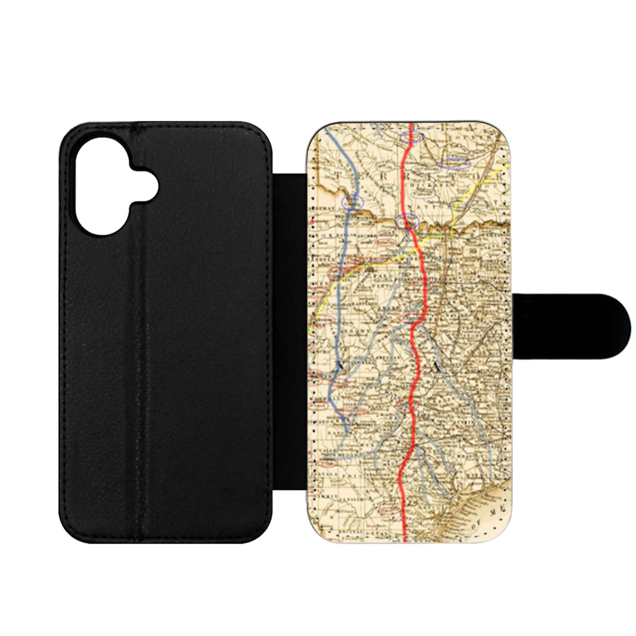 Texas and Indian Territory Wallet iPhone Case