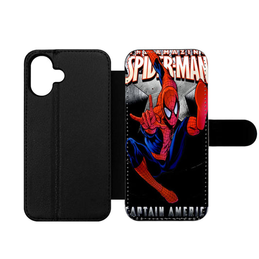 The Amazing Spiderman of Captain America Wallet iPhone Case