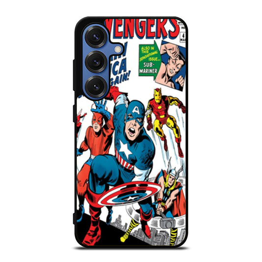 The Avengers Classic Comic Book Samsung S25 Ultra Case