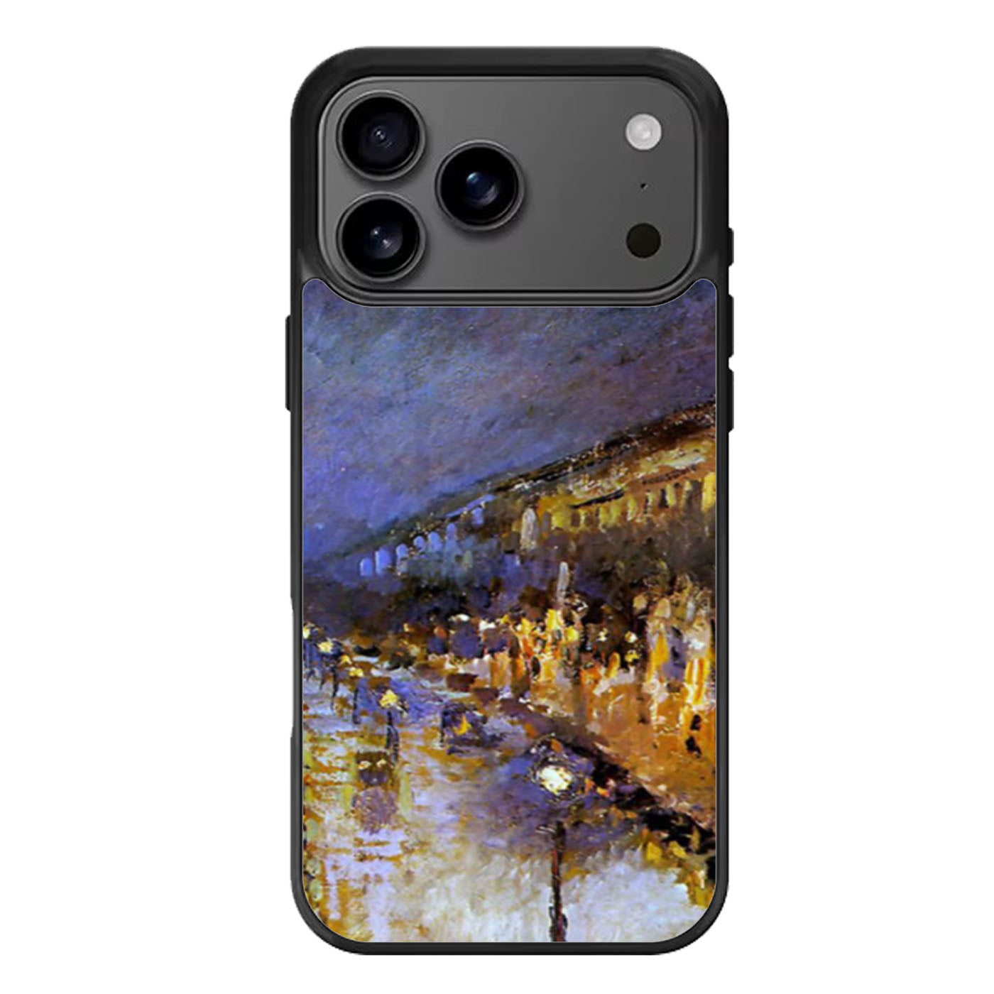 The Boulevard Montmartre at Night iPhone 17 Pro Max Case