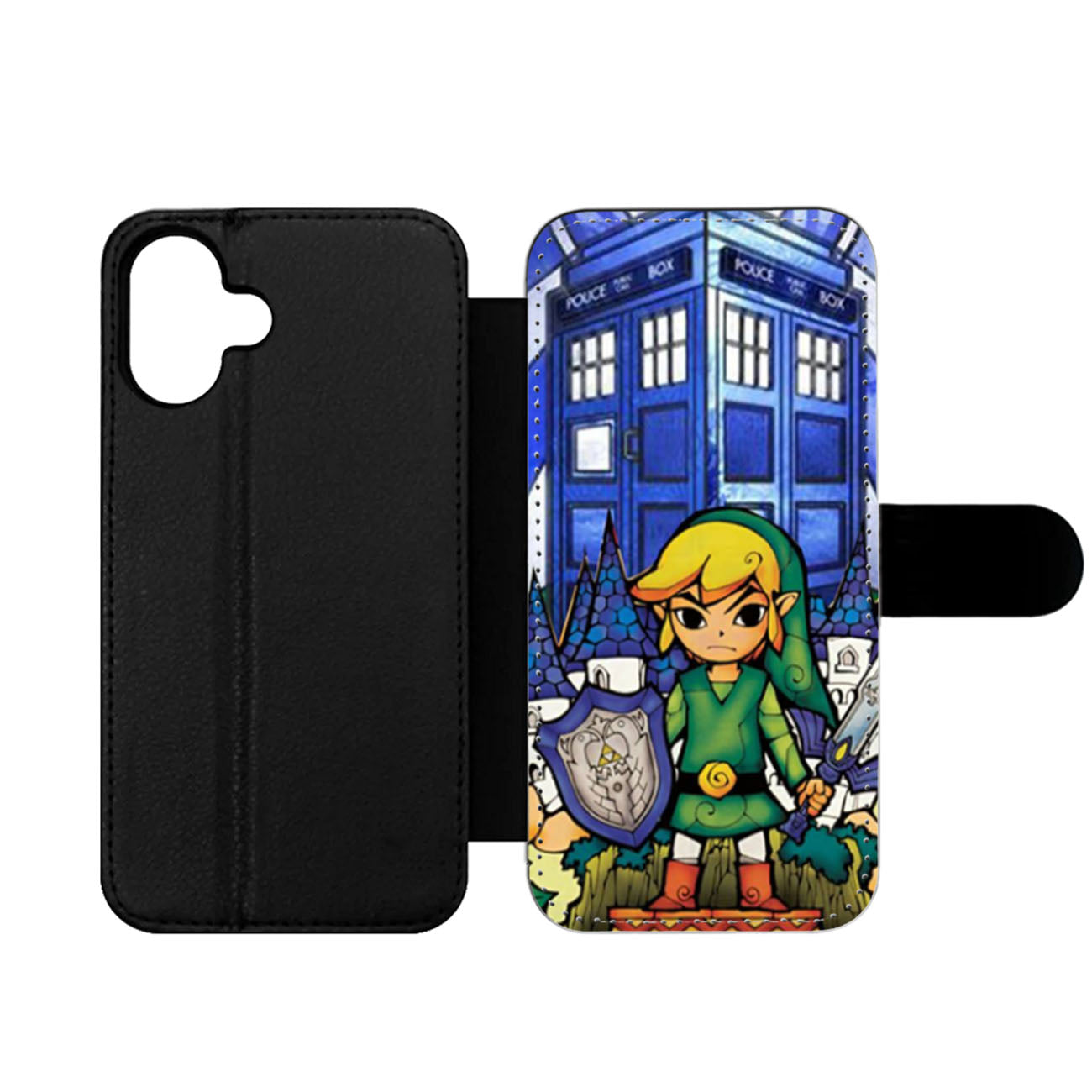 The Legends Of Zelda Protec Tardis Stained Glassy Wallet iPhone Case