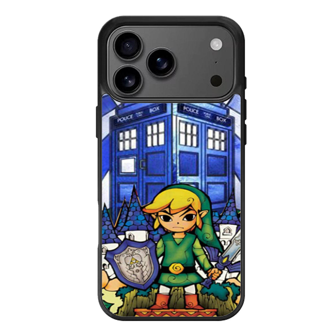 The Legends Of Zelda Protec Tardis Stained Glassy iPhone 17 Pro Max Case