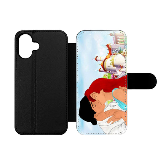 The Little Mermaid Ariel Eric Kissing Wallet iPhone Case