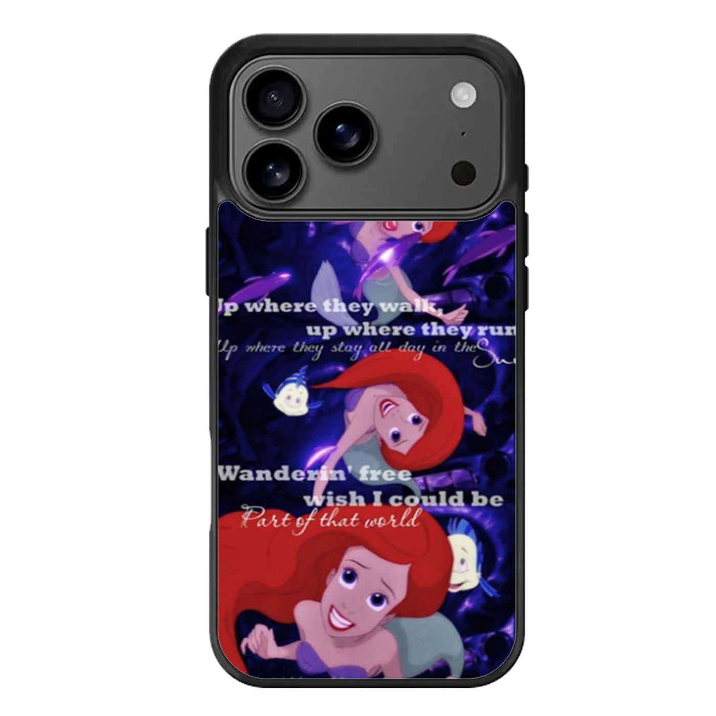 The Little Mermaid Ariel Quotes iPhone 17 Pro Max Case