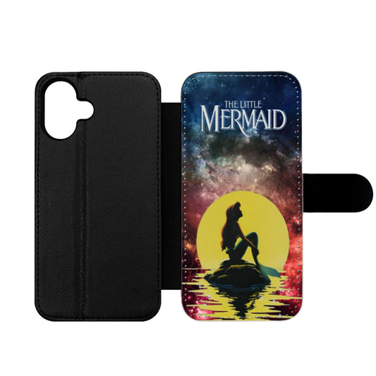 The Little Mermaid In the Moon Wallet iPhone Case