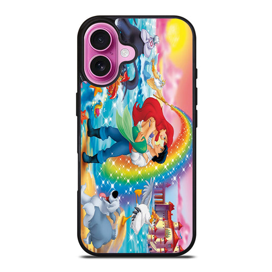 The Little Mermaid and rainbow iPhone Case Cover