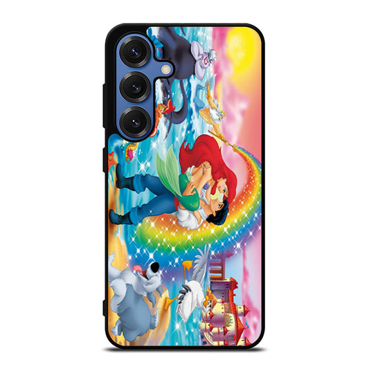 The Little Mermaid and rainbow Samsung S25 Ultra Case