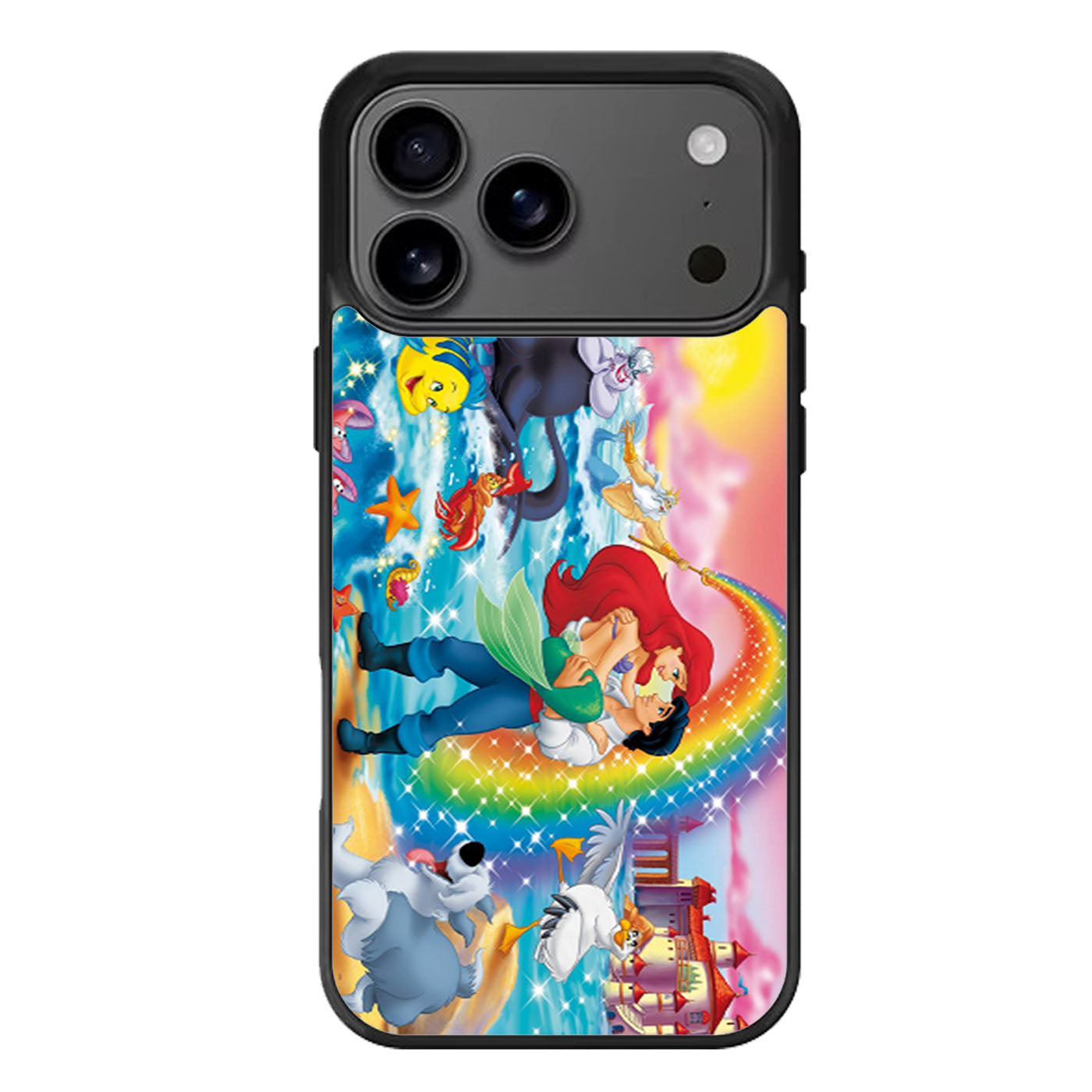 The Little Mermaid and rainbow iPhone 17 Pro Max Case