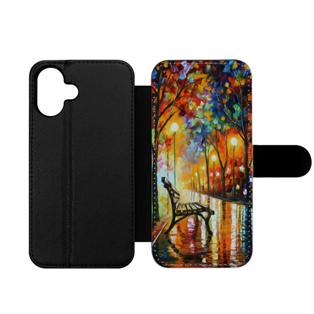 The Loneliness of Autumn Painting Print Wallet iPhone Case