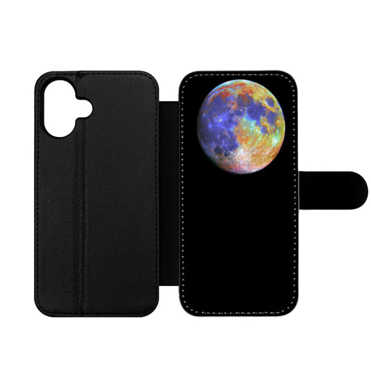 The Moon Colorful Wallet iPhone Case