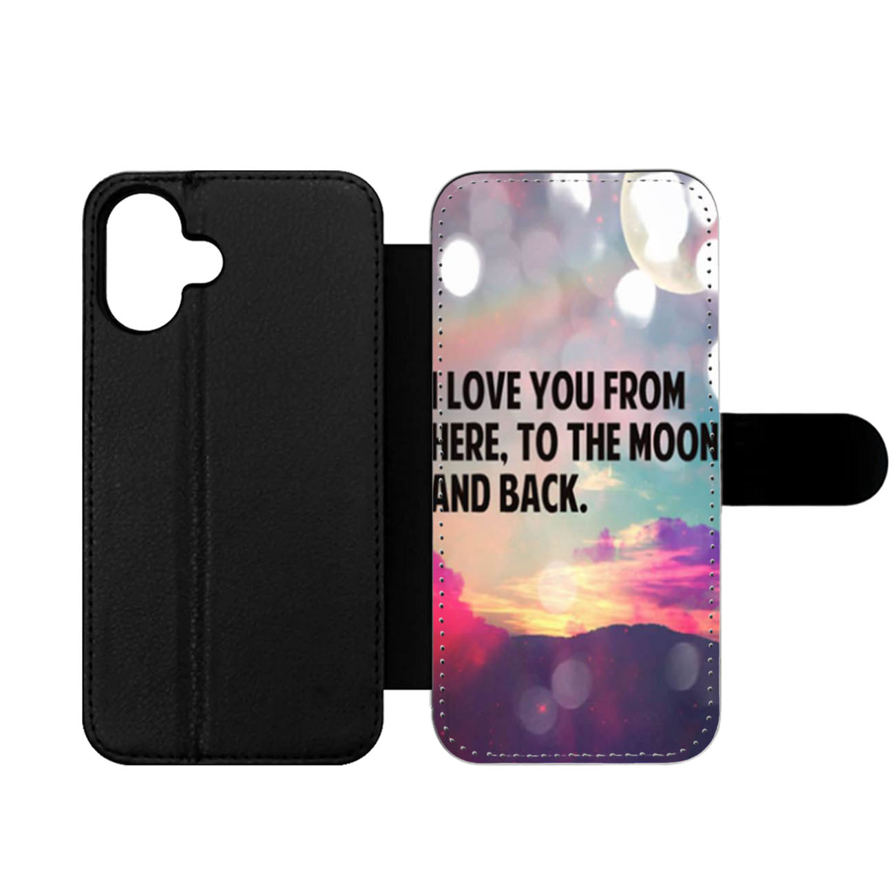 The Moon and Back Wallet iPhone Case