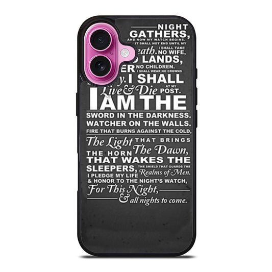 The Nights Watch Oath iPhone Case Cover