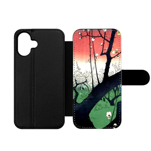 The Plum Garden in Kameido Wallet iPhone Case