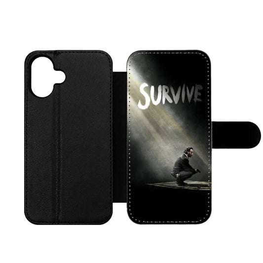 The Walking Dead Rick Grimes Survive Wallet iPhone Case