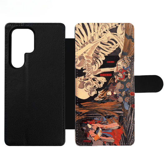 The Witch And The Skeleton Spectre Wallet Samsung Case