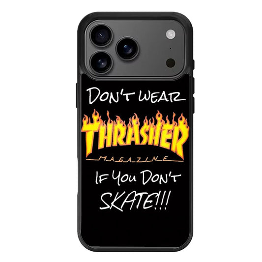 Thrasher Black Design iPhone 17 Pro Max Case
